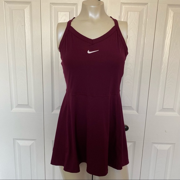 maroon tennis dress